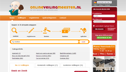 Screenshot Onlineveilingmeester.nl